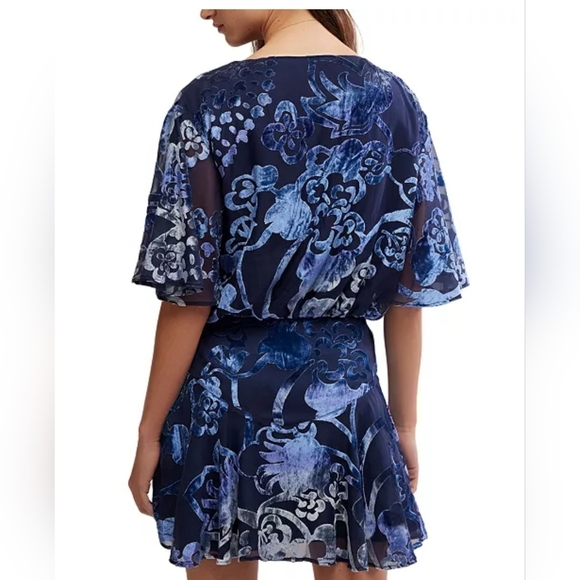 Free People Manuka Velvet Burnout Mini Dress - Picture 3 of 6